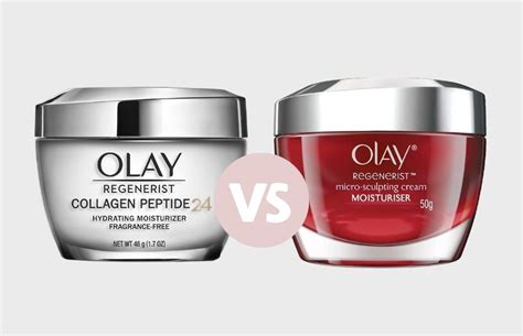 Olay Collagen Peptide 24 Vs Regenerist .